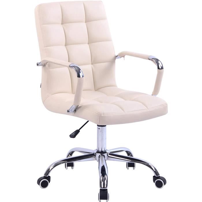 Fauteuil De Bureau Deli Similicuir Chaise De Bureau Ergonomique Confortable Hauteur Reglable Et Pivotante Couleur Couleurs C Cdiscount Maison