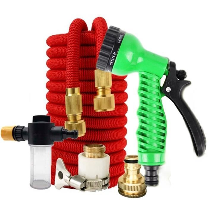 Kit De Réparation Pour Tuyau D'arrosage Extensible - Connecteurs Double Canal Pour Tuyaux De 7,6 à 30,5 M (4 Pièces)