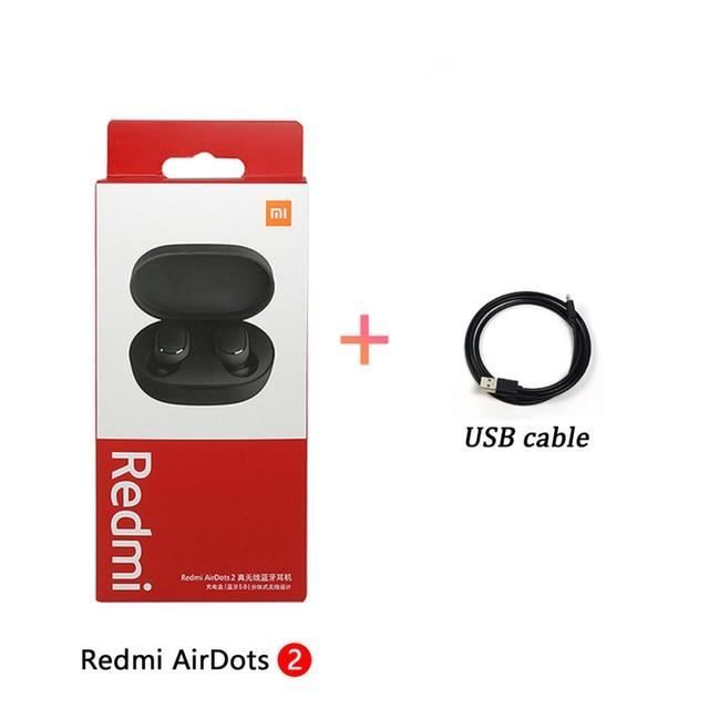Casques,Écouteurs sans fil Xiaomi Redmi Airdots s écouteurs Airdots s - Type Airdots 2 with cable