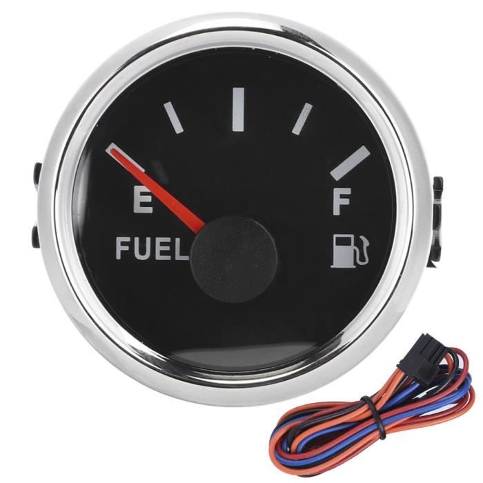 Jauge De Niveau Carburant 52 Mm – Signal 0-90 Ohm, Rétroéclairage Rouge, 9-32V Pour Bateau Voiture