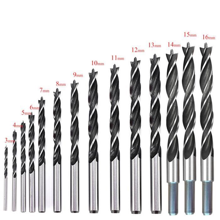 Jeu De 6 Forets à Bois Longs 30cm - HSS, Ø6-14mm, Pour Perceuse, Bois Et PVC