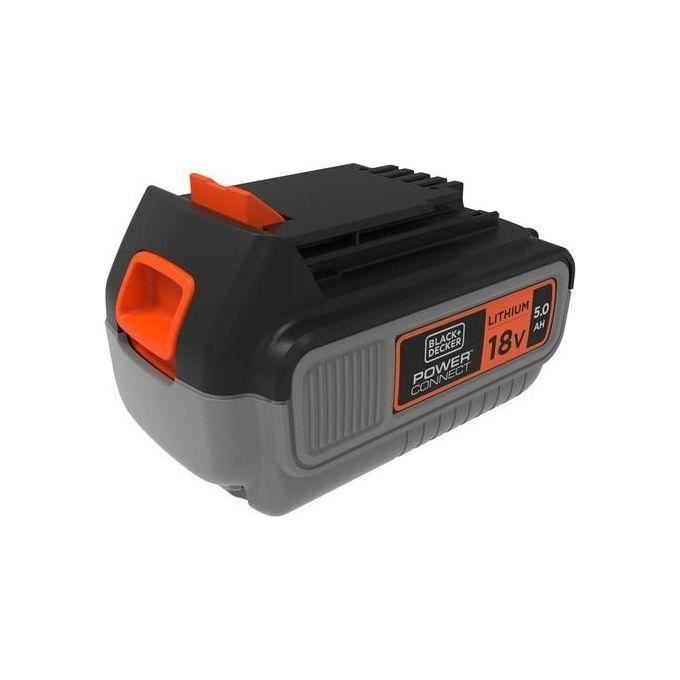 Batterie 18V 5Ah - BLACK+DECKER - BL5018-XJ - B+D Power Connect - Noir