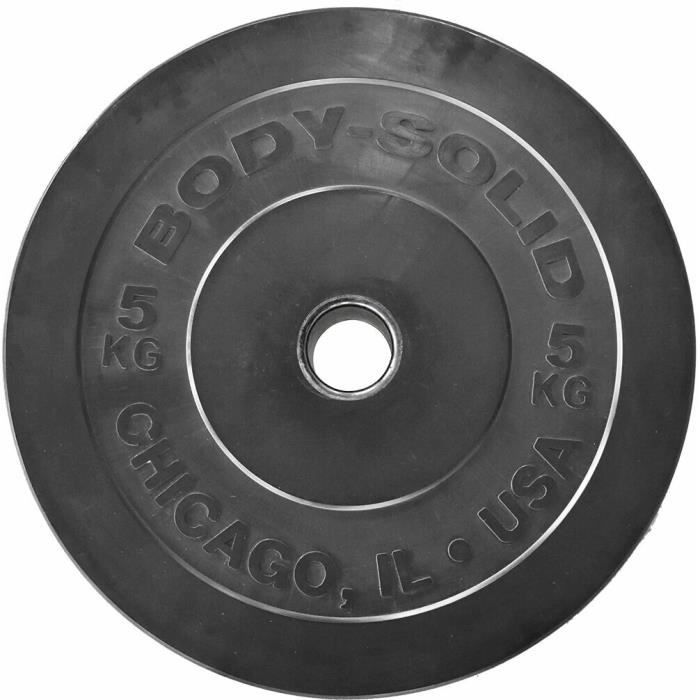 Disque de musculation Body Solid Chicago Olympic - Noir - 5 kg