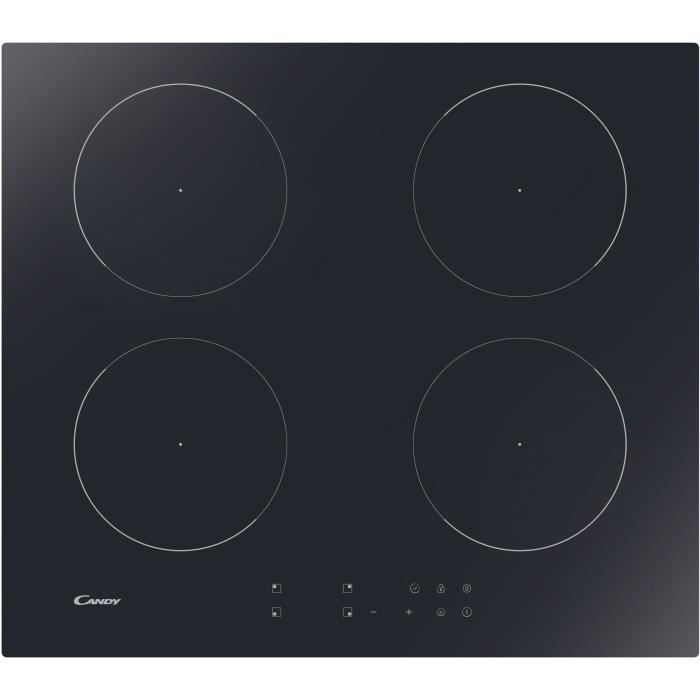 Candy Cj2d46tkt Plaque Induction 60cm 4 Foyers Noire Achat