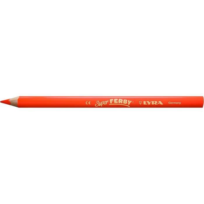 Crayons De Couleur Lyra Super Ferby - Lot De 18 - Mine 6,25mm - 18cm - Couleurs Assorties