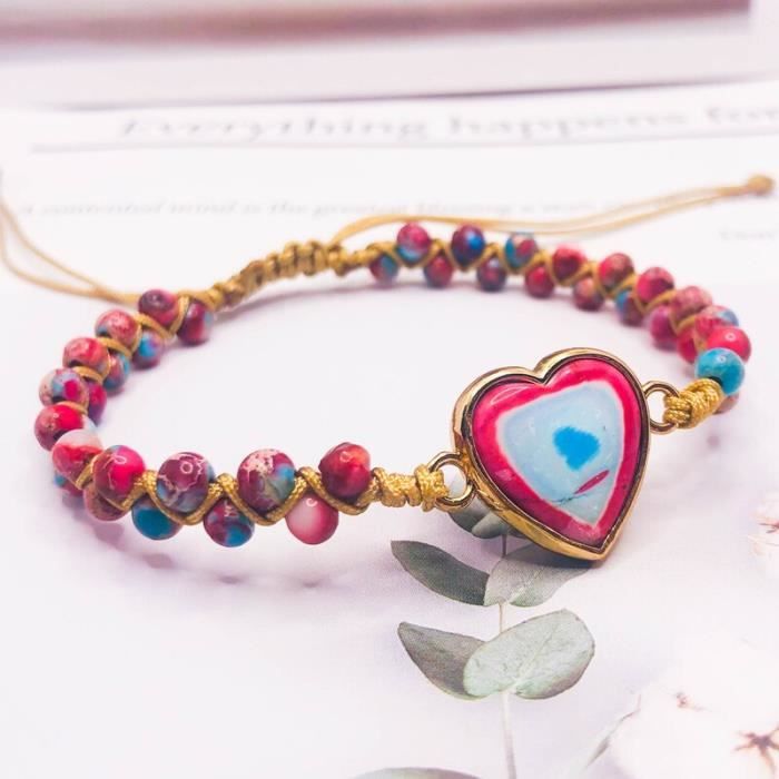 2 x bracelets ange macramé ange gardien porte-bonheur bracelet tressé