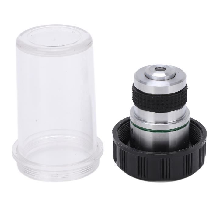 Lentille Objectif Microscope WD30 2X – Interface M48, Alliage Aluminium + Verre Optique, Grand Angle Et Champ Large