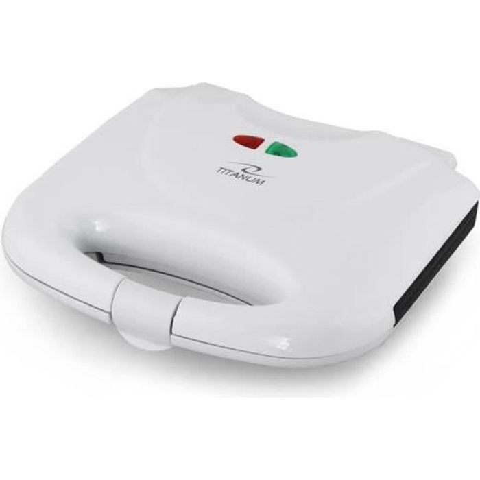 Machine à panini - Panini - TKT004W - 700 W - Blanc - Revêtement antiadhésif