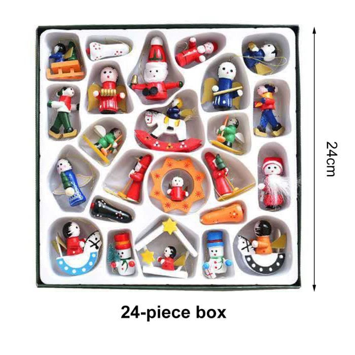 Com-four Ensemble De 6 Décorations Pour Sapin De Noël