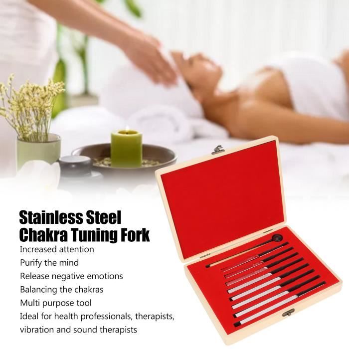 NSXAYIWEDiapason, Ensemble De Diapasons Portables En Aluminium, 128 256 512 Hz, Instrument Thérapeutique De Diapason à Usage Domestique, Diapason De Guérison Sonore(argent