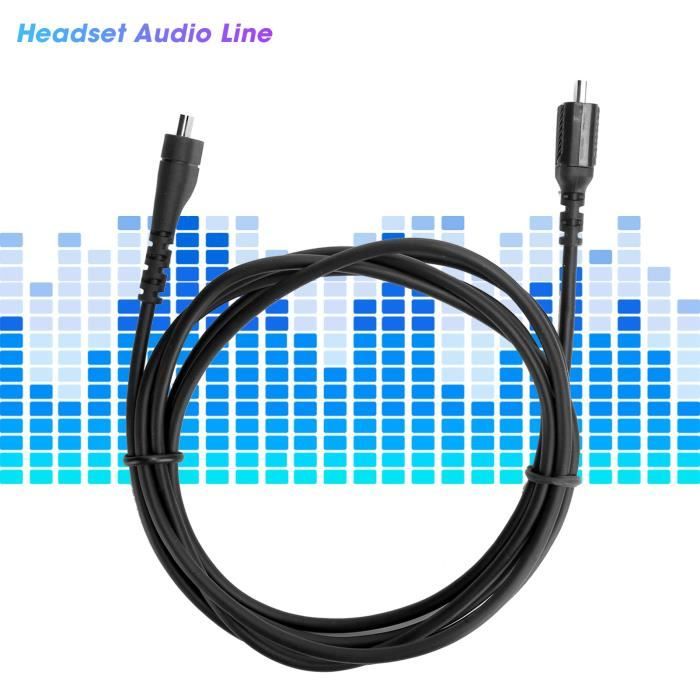 Câble De Rechange Pour Casque SteelSeries Arctis – Longueur 2 Mètres – Bleu – Compatible Arctis 3/5/7/Pro – Avec Interrupteur Muet