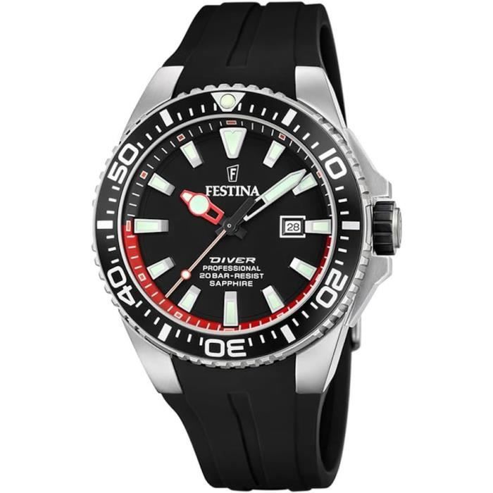 Montre - FESTINA - Diver Professional F20664/3 - Quartz - Acier inoxydable - 46 mm Montre - FESTINA - Diver Professional F20664/3 - Quartz - Acier inoxydable - 46 mm