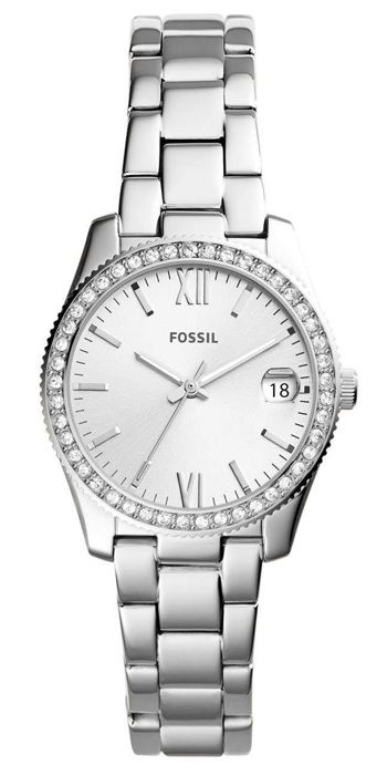 Montre fossil femme acier hot sale argent