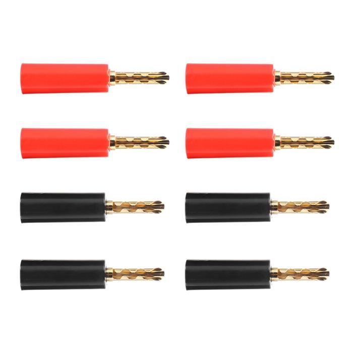4mm fiche banane femelle Fiche Banane Connecteur Parleur Câble Connecteur 4mm Douille Banane adaptateur de terminal banane | Leroy Merlin