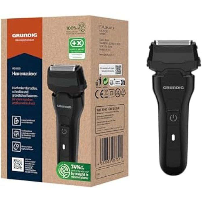Tondeuse - GRUNDIG - MS 6330 - Autonomie 90 min - Charge rapide - Système de coupe triple