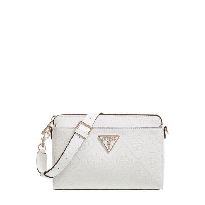 Applying Fern Convert Guess - Sac bandoulière tendance femme en simili-cuir Maddy imprimé logo 4G  (hwvd7291140) white taille 17 cm - Achat / Vente Guess - Sac bandoulière -  Cdiscount