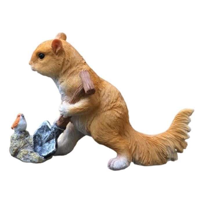 Figurine Schleich écureuil Roux - Miniature Animal - Occasion Avec Traces D'usure - Plastique