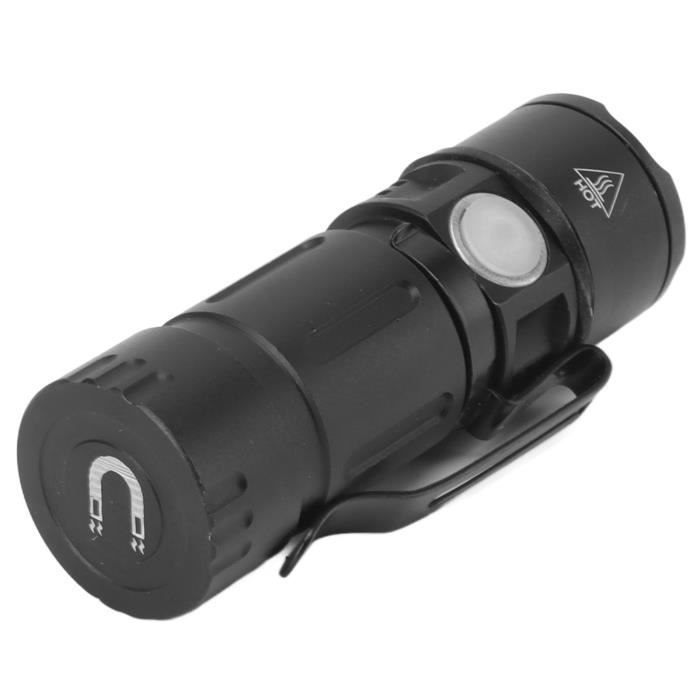 Lampe de poche plate EDC 1000 LM blanc LED faisceau vert combiné alimentation par batterie rechargeable intégrée pour les travaux d'urgence à l'extérieur