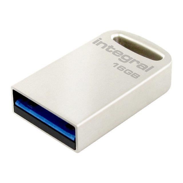 Clé USB - INTEGRAL - Fusion 3.0 - 16 Go - USB 3.0 - Gris