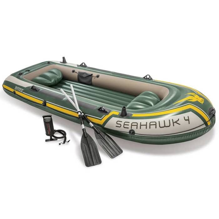 Intex Set Bateau Seahawk 4 4 Personnes Vert Prix Pas Cher Cdiscount