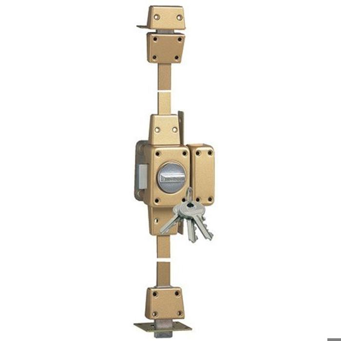 Verrou 3 points 1510 Zenith &agrave; bouton cylindre de 45mm droit - ISEO - 15100451HB3.5