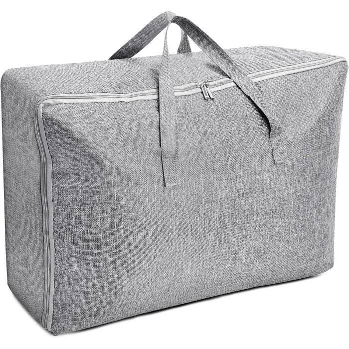 Sac de Rangement Vetement Demenagement 105L KEESIN Imitation Chanvre Grande Capacite Gris Cdiscount Maison