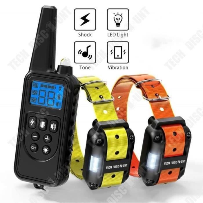 Comparer les prix de COLLIER ANTI-ABOIEMENT - DISPOSITIF ANTI-ABOIEMENT LECHEO collier chien anti-aboiements dressage electrique avec telecommande chat