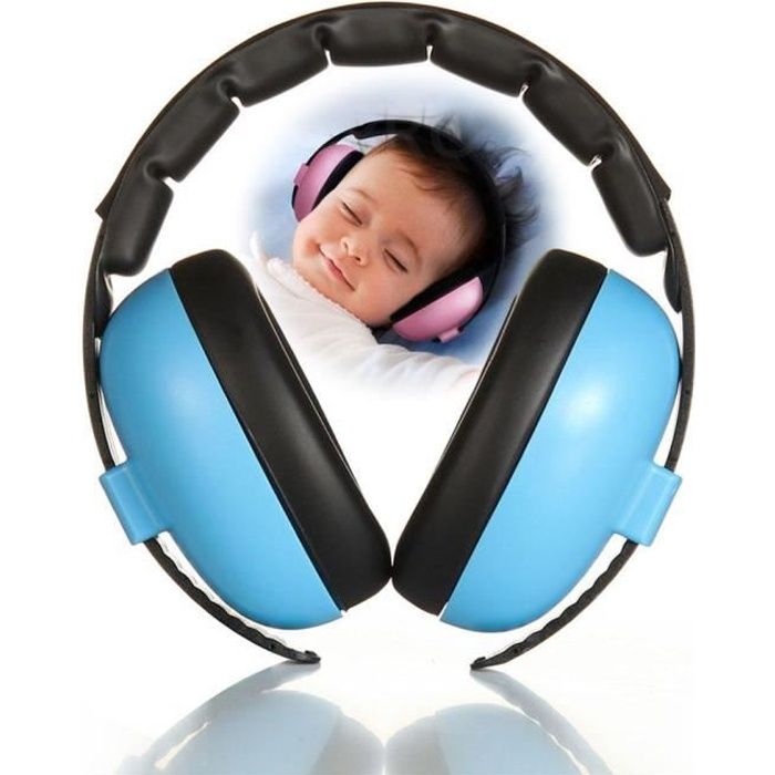 Casque anti bruit bébé 18m + et enfant - Bleu