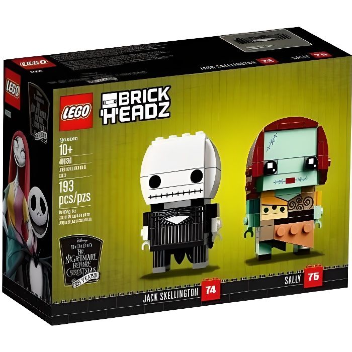 LEGO 41630 BrickHeadz Jack Skellington Et Sally Cdiscount Jeux Jouets