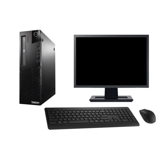 PC Lenovo M81 SFF Ecran 27 Intel G630 RAM 4Go Disque Dur 250Go Windows 10 Wifi - Lenovo