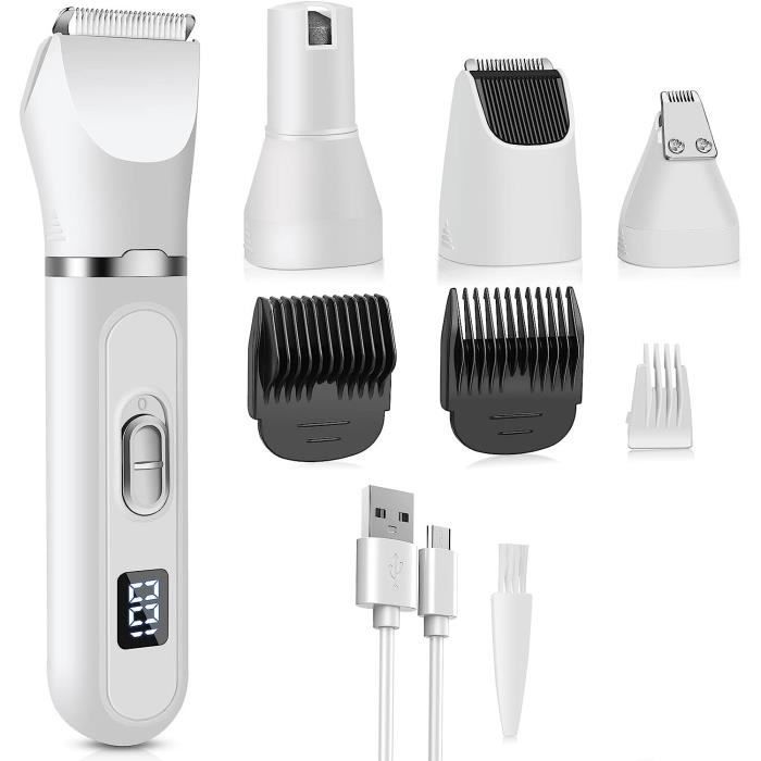 Comparer les prix de Tondeuse pour animaux - Non spécifié - Sans fil - Pratiquement silencieuse - Pour chiens et chats - Blanc