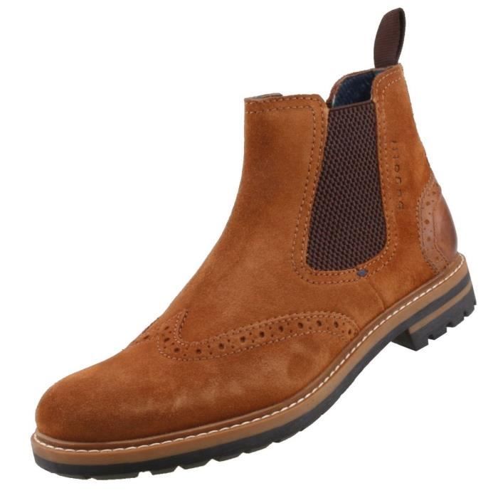 botte homme cognac