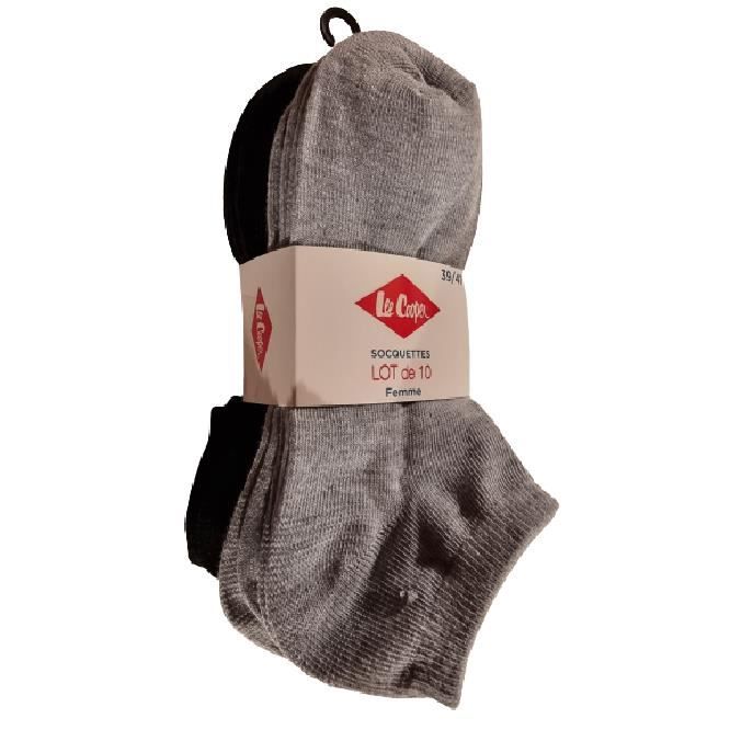 Lot De 6 Paires De Socquettes Courtes Lee Cooper - Multicolore, Coton, Neuf Avec étiquettes