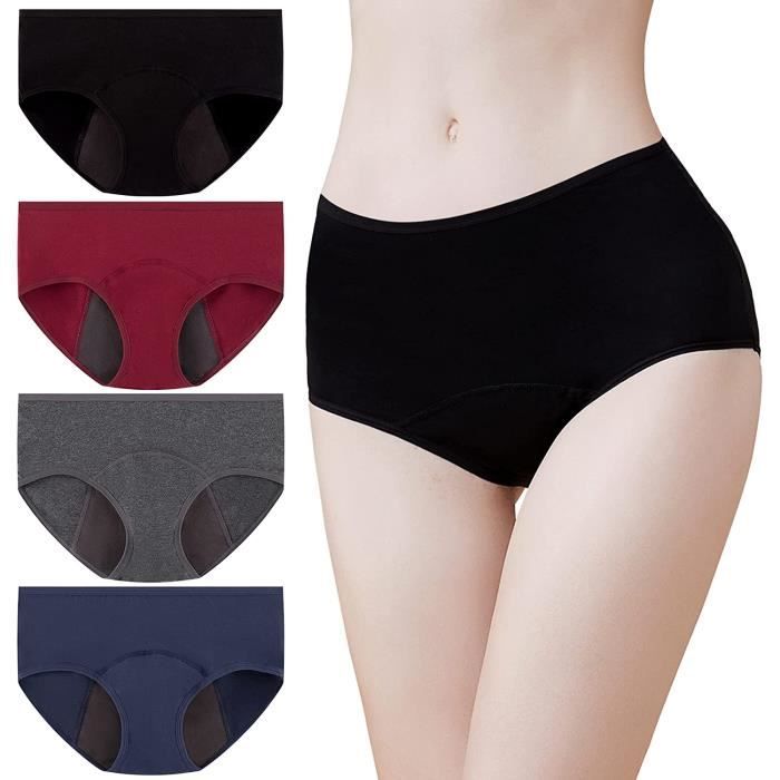 Protection Règles Piscine Mer Maillot De Bain Menstruel Femme 2025 - Anti-fuite 4 Couches - String Rapide Sous-vêtement Règles Anti-fuite