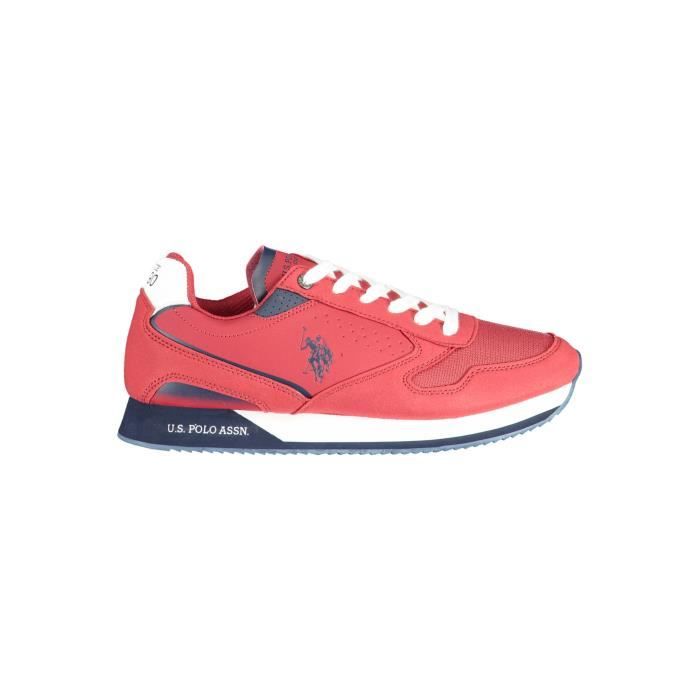 Basket Sneakers Homme U.S. POLO ASSN. Rouge Textile Lacets