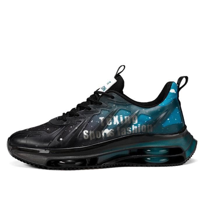 INSFITY Baskets Homme Avec Coussin dAir - INSFITY - Chaussure Sport Respirante Confortable - Bleu - Synthétique