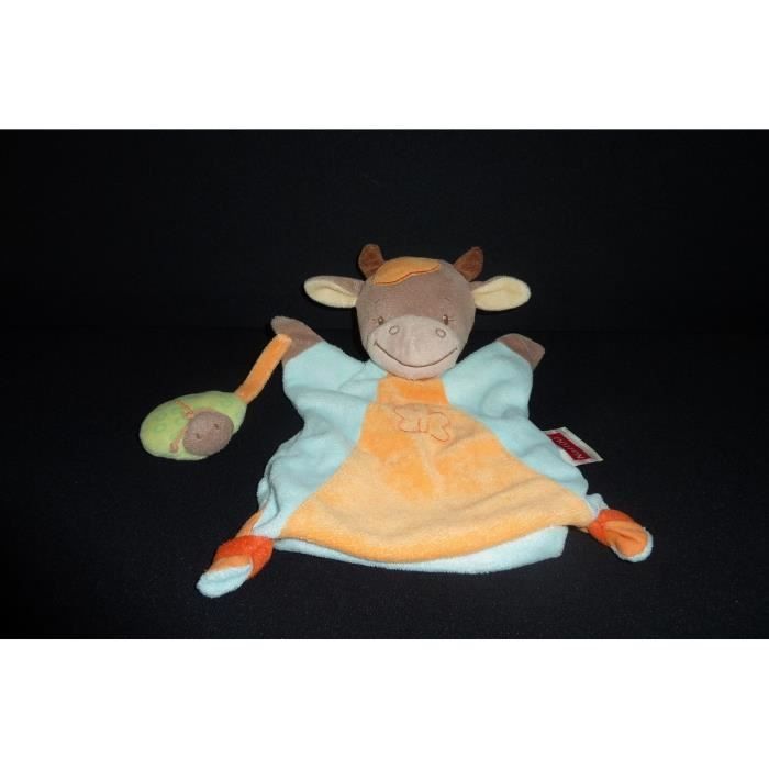 Doudou Vache Marionnette Et Sa Coccinelle Comme Neuf Nattou Cdiscount Puericulture Eveil Bebe