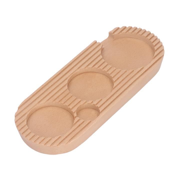 Support Tamper Café Station Tamper Café Bois Noyer - 3 Trous 51-54mm - Support Filtre Et Presse - Antidérapant Support Tamper Noyer 3 Trous