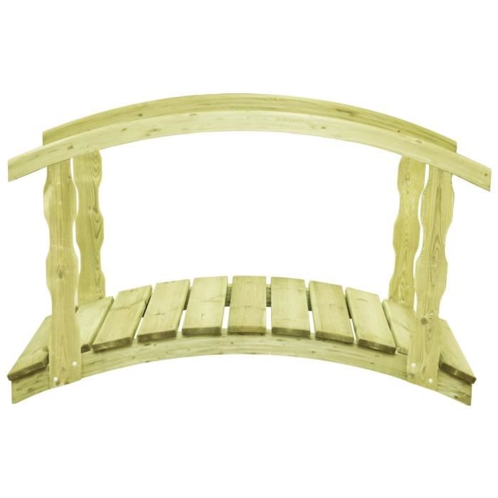 Pont De Jardin Pont De Bassin Pont Decoration Exterieure Avec Balustrade 170x74x105 Cm Pin Impregne Achat Vente Pont Pont De Jardin Pont De Bassin Cdiscount