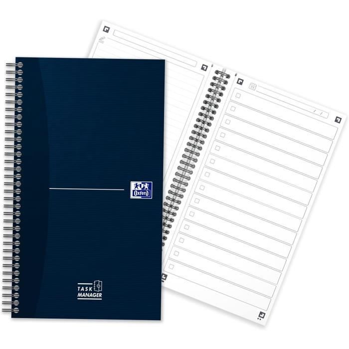 Carnet de tâches - OXFORD - TaskManager - 141 x 246 mm - Couverture ...