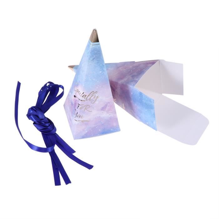 50 Boîtes Dragées Baptême BETESSIN Bleu - Cadeau Invité Garçon