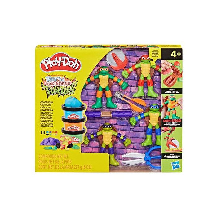 Pâte à modeler Play-Doh Les Tortues Ninja Créations Cowabunga