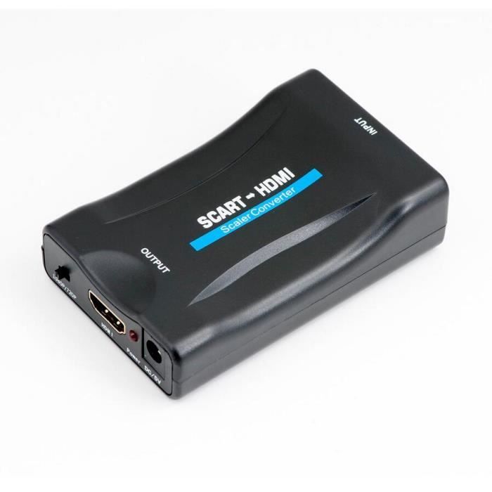 Convertisseur Péritel vers HDMI - Adaptateur 1080P - Convertisseur Péritel  - Switch HDMI