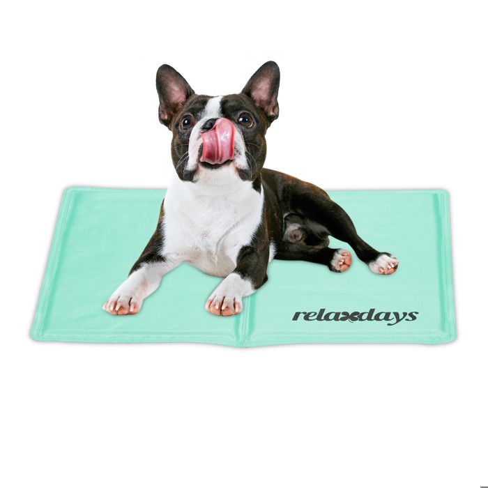 Meilleurs prix pour Relaxdays Tapis rafraîchissant pour chien, 40 x 50 cm, matelas auto-rafraichissant, gel, pour vos animaux, azur