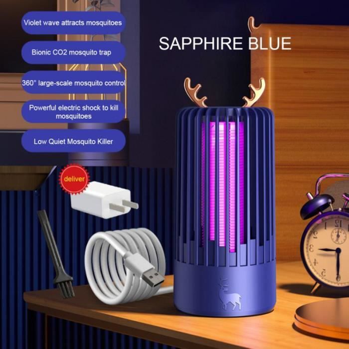 AVCXEC Lot De 2 Pièges à Puces Lampe UV Non Toxique - Piège Adhésif Pour Maison, Cuisine, Chambre Et Salon