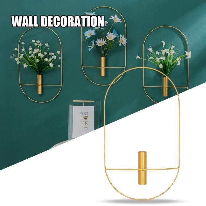 Décoration Murale Minimaliste – 2 Pièces Métal Noir Forme Fleur – Set D