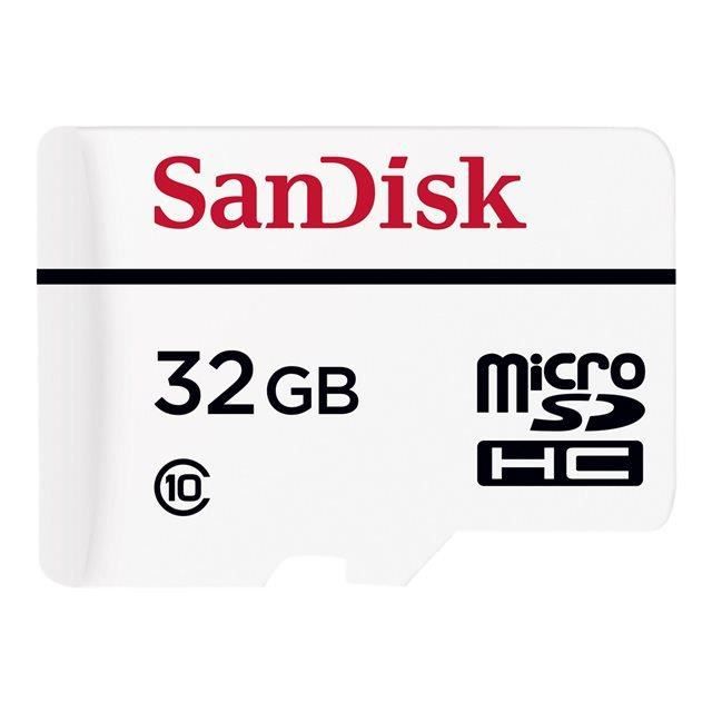 Carte mémoire flash - SANDISK - Micro SDHC 32Go - Classe 10 - Vitesse de lecture jusqu'à 20 Mo/s