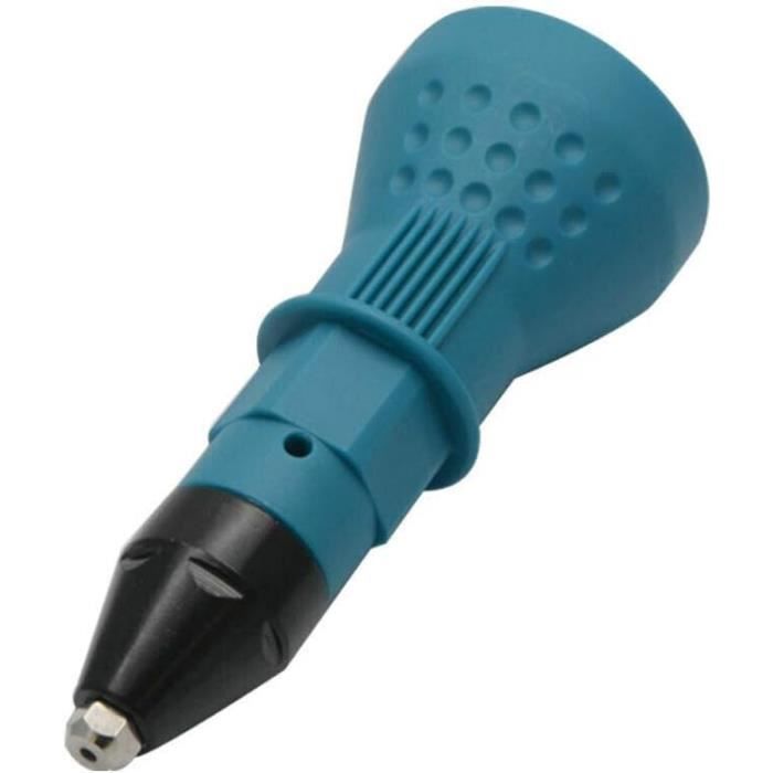 Adaptateur Riveteuse Pour Perceuse Sans Fil Yuhtech - Kit Pistolet à Riveter Électrique Bleu, Outil Rivetage Rapide Et Efficace