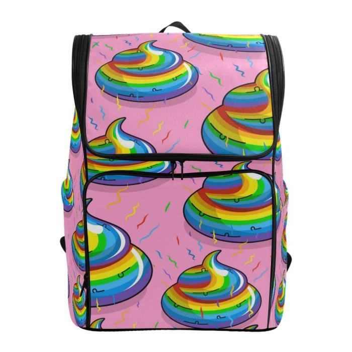Sac D Ecole De Dessin Anime Licorne Shit Couleur Arc En Ciel Sac A