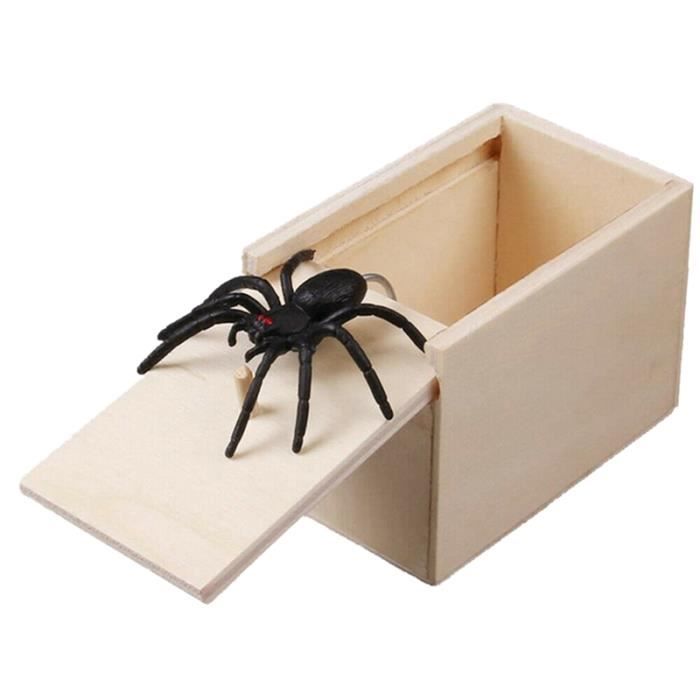 Avoir Images Halloween En Bois Blague Araignee Peur Boite Surprise Blague actualisé salutations